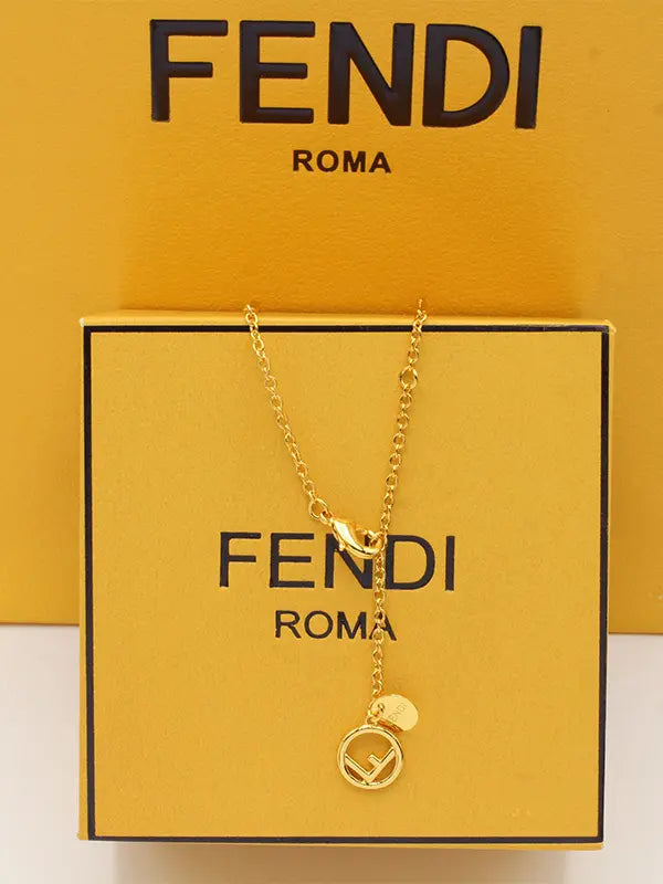 تشوكر فندي زركون لوقو سلسال fendi