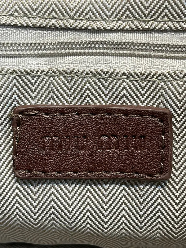 شنطة ميو ميو فلات بني شنط وحقائب miumiu bags