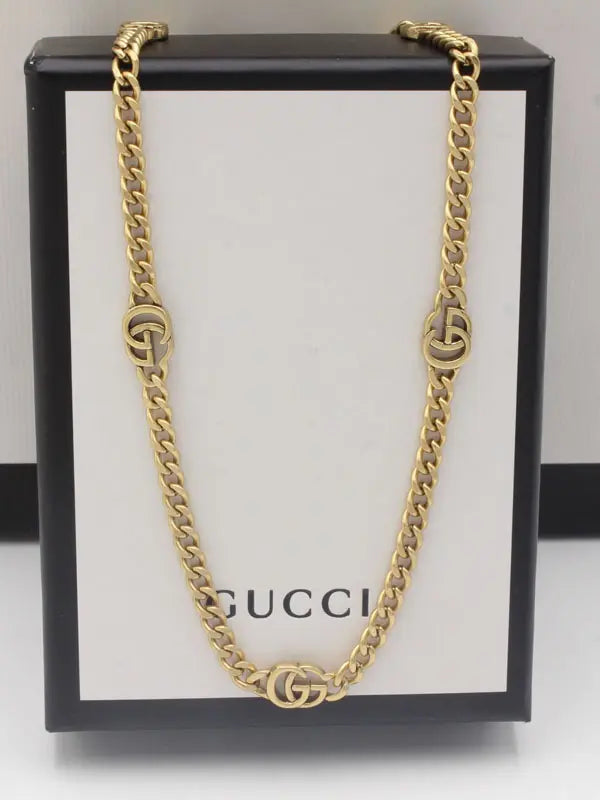 سلسال قوتشي الجديد 704 سلسال gucci ذهبي