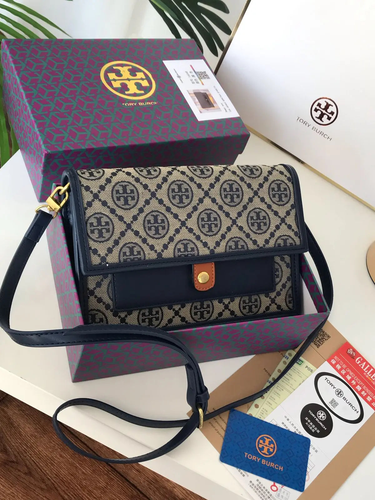 شنطة توري بورش ماستر شنط وحقائب tory burch كحلي