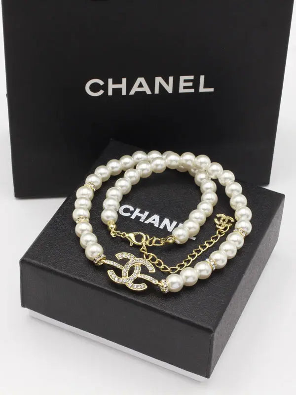 سلسال شانيل بيرل كريستال سلسال chanel