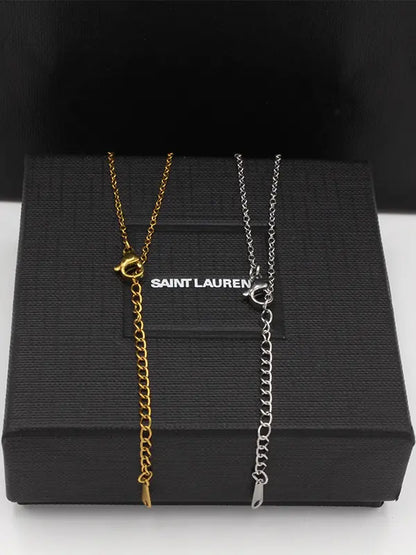 سلسال ايف سان لوران تعليقه زركون لوقو سلسال ysl