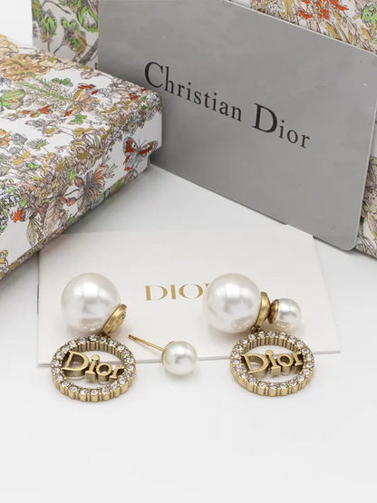 حلق ديور انتيك برونز حلق dior