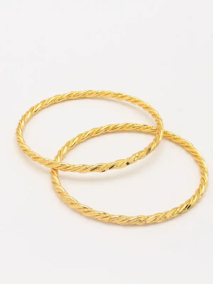 اساور غوايش ذهبيه 2 قطع اسواره new ذهبي