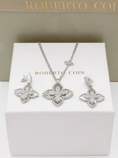 طقم روبرتو كوين 22690 اطقم roberto coin فضي