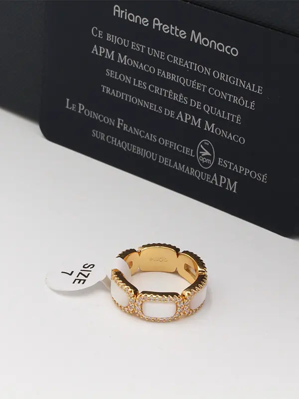 خاتم اي بي ام هارت وايت زركون ماستر APM خواتم APM