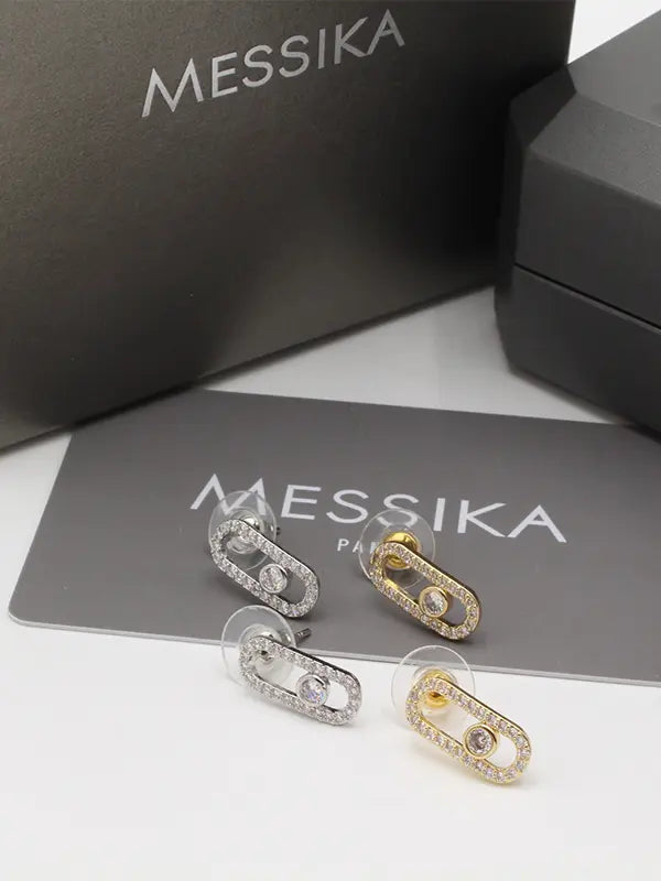 حلق ميسيكا زركون وسط حلق messika