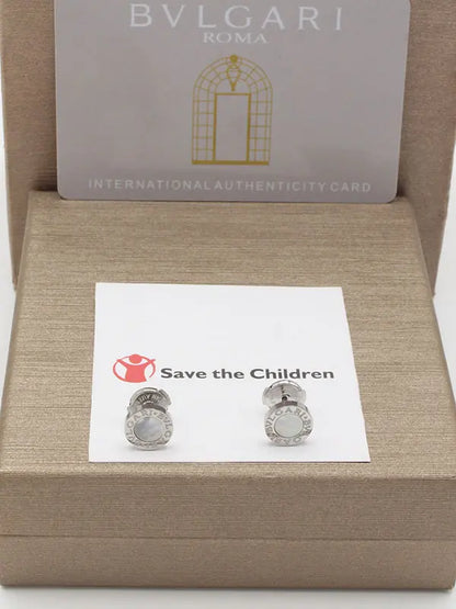 حلق بولغاري الجديد ماستر شيل حلق bvlgari ابيض فضي
