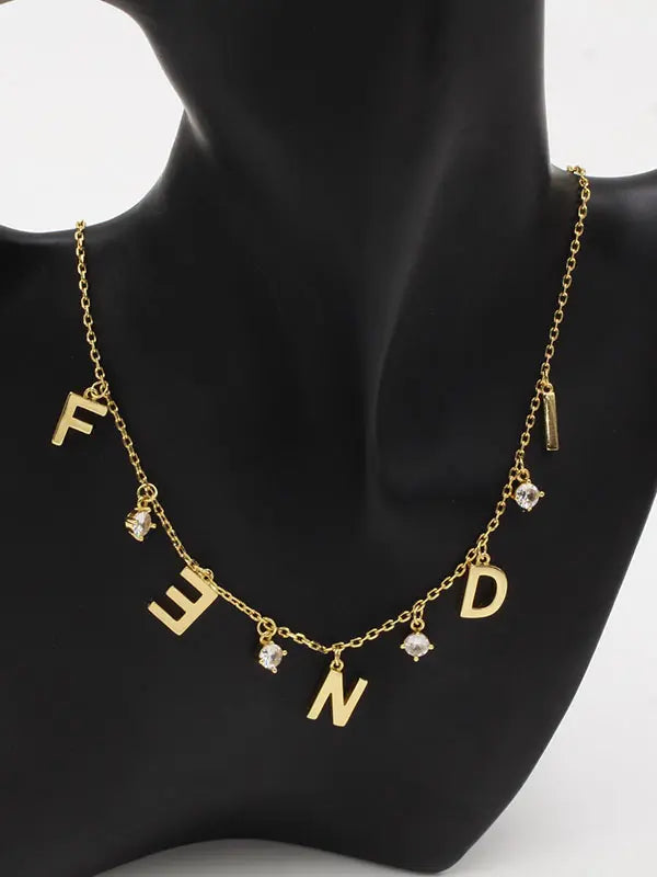 سلسال فندي زركون الجديد لوقو سلسال fendi