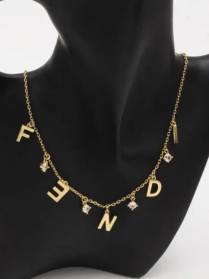 سلسال فندي زركون الجديد لوقو سلسال fendi