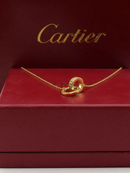 سلسال كارتير دبل رينقز لوقو كبير سلسال CARTIER
