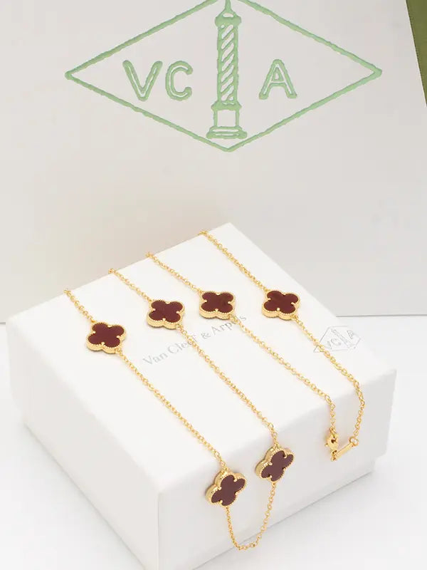 سلسال فان كليف طويل وذ لوقو سلسال van cleef