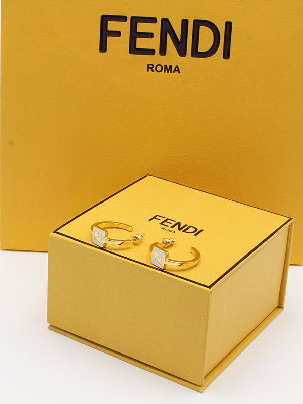 حلق فندي كيرف لوقو حلق fendi