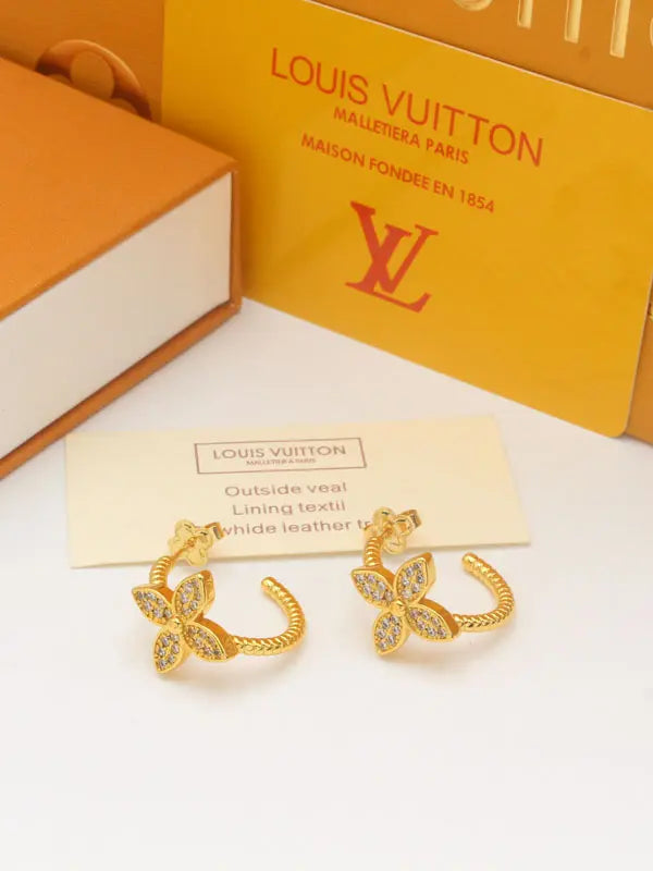 حلق لويس فيتون زركون مدور ماستر 699 حلق louis vuitton