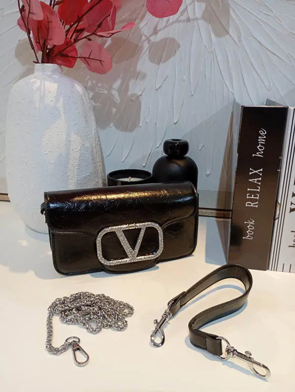 حقيبة ايف سان لوران صغيره كرستال اسود شنط وحقائب ysl bag اسود