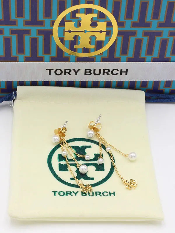 حلق توري بورش طويل لوقو حلق tory burch