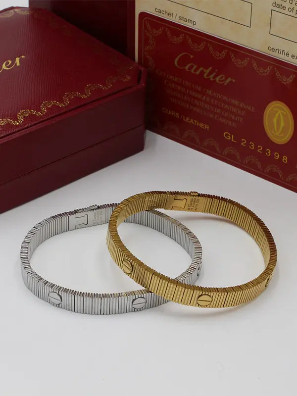 اساور كارتير الجديده ستنلس ستيل لوقو اسواره CARTIER