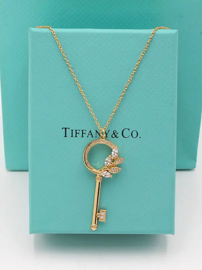سلسال تيفاني كي زركون ماستر سلسال tiffany ذهبي