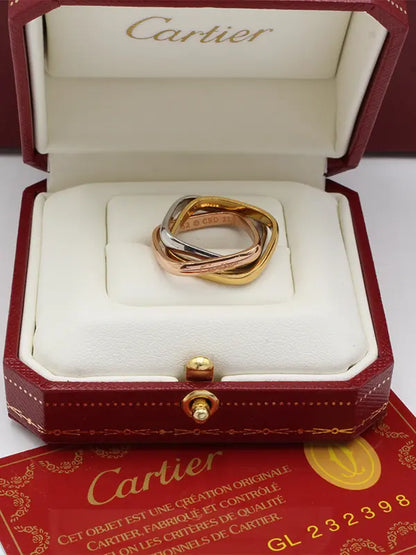خاتم كارتير نسائي سكوير فيرجن لوقو خواتم CARTIER ذهبي 6