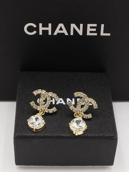 حلق شانيل 574 حلق chanel ذهبي