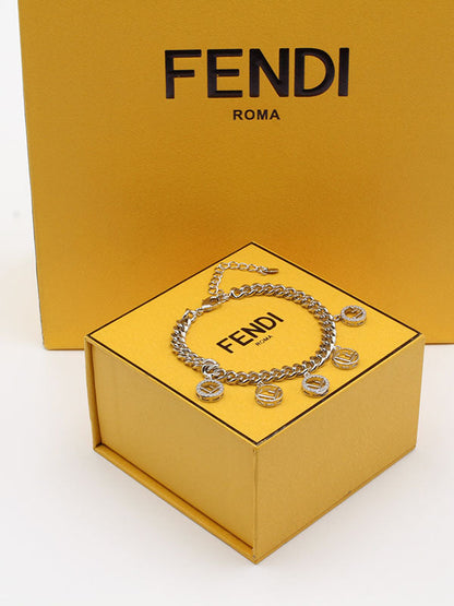 اسوارة فندي زركون فضي اسواره fendi