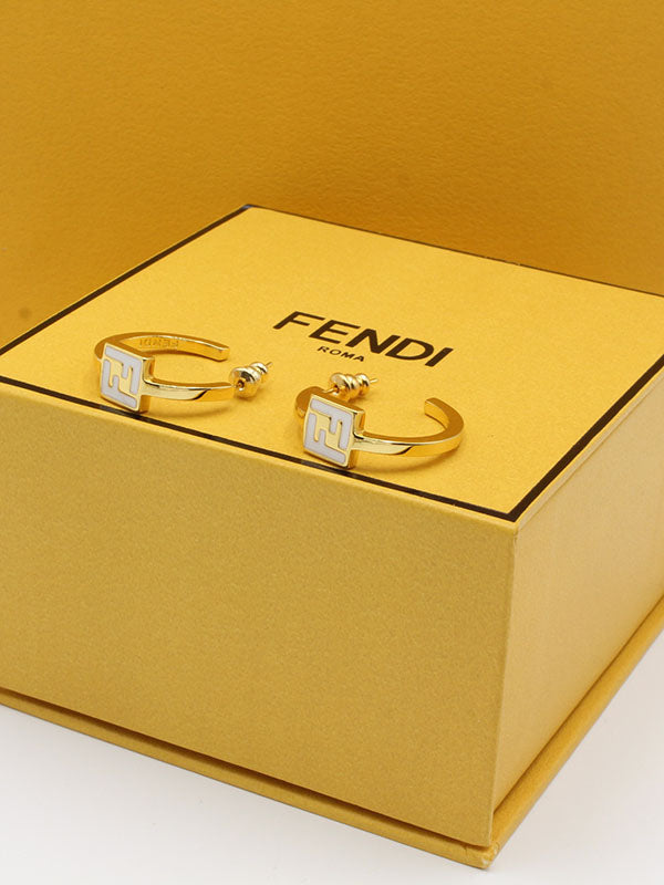 حلق فندي كيرف لوقو حلق fendi