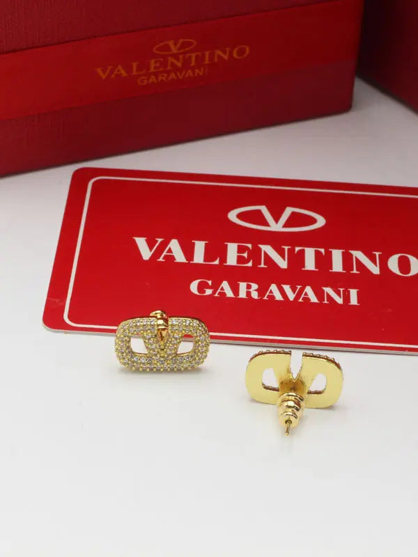 حلق فالنتينو وسط كرستال حلق VALENTINO