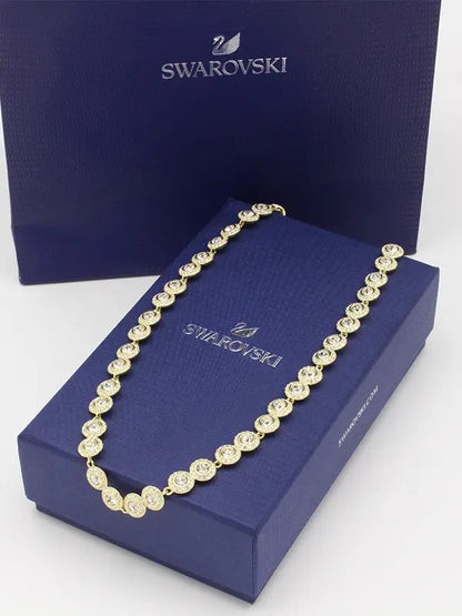 سلسال عقد سواروفسكي اونا انجيليك كامل زركون سلسال Swarovski