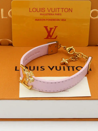 اساور لويس فيتون ليذر وذ لوقو ستون ماستر اسواره louis vuitton