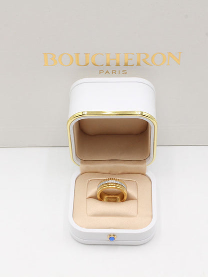 خاتم بوشرون سيراميك قولد اند سلفر خواتم bucheron