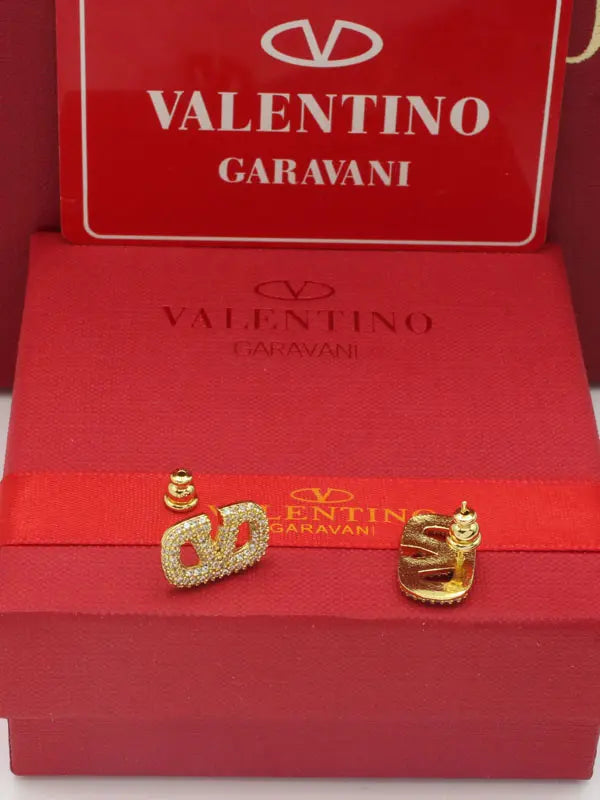 حلق فالنتينو وسط كرستال حلق VALENTINO