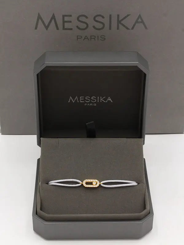 اساور ميسيكا خيط صغيره ناعمة اسواره messika رمادي ذهبي