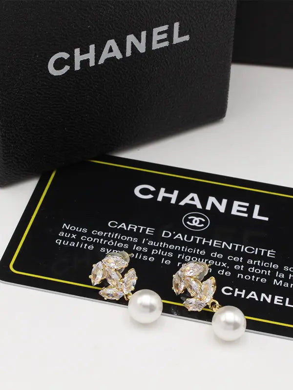 حلق شانيل زركون لولو صغير حلق chanel