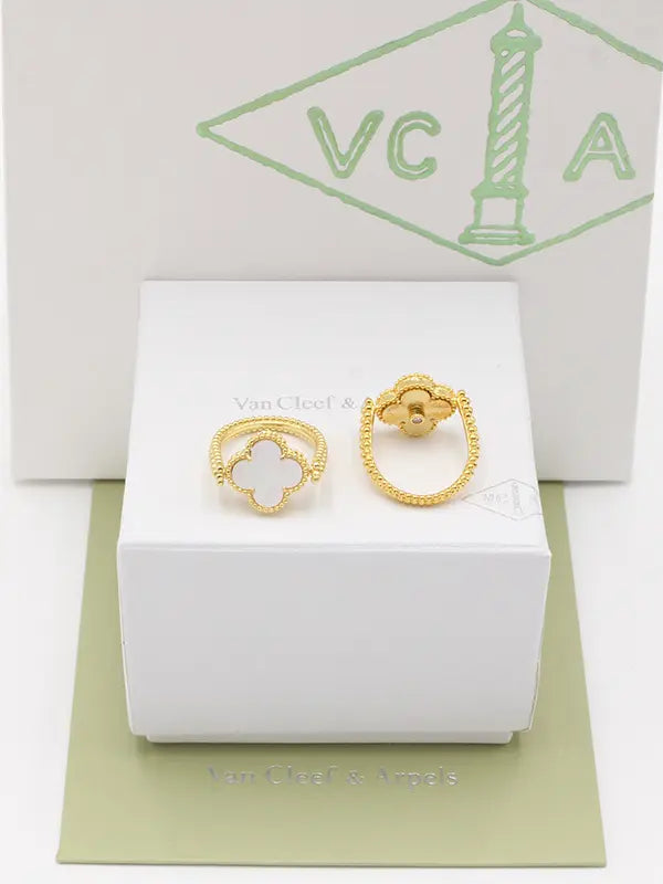 خاتم فان كليف الجديد متحرك وجهين لوقو خواتم van cleef