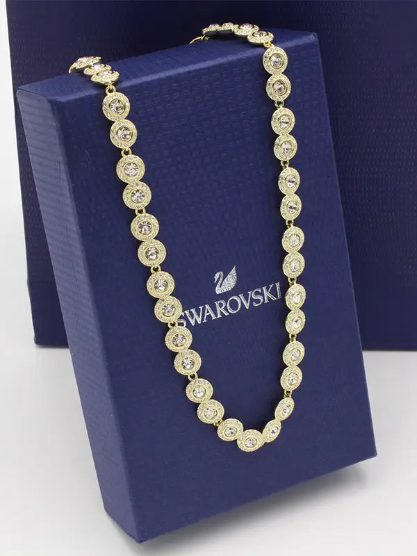 سلسال عقد سواروفسكي اونا انجيليك كامل زركون سلسال Swarovski