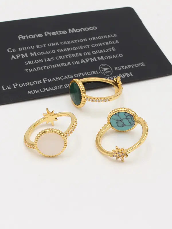 خاتم اي بي ام حجر طبيعي الجديد ماستر خواتم APM