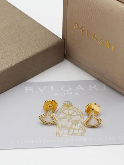 حلق بولغاري صغير ماستر وايت حلق bvlgari ذهبي