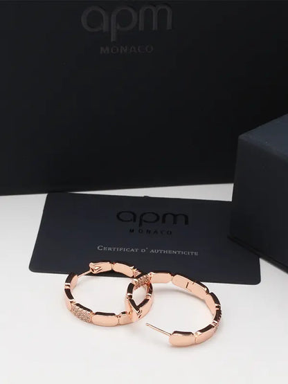 حلق اي بي ام الجديد هاف زركون وسط لوقو حلق APM