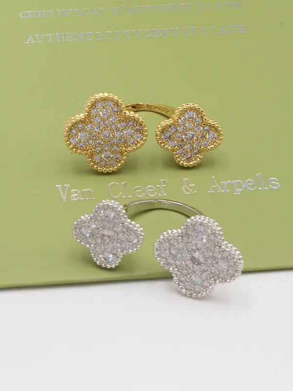 خاتم فان كليف وردتين ماستر خواتم van cleef