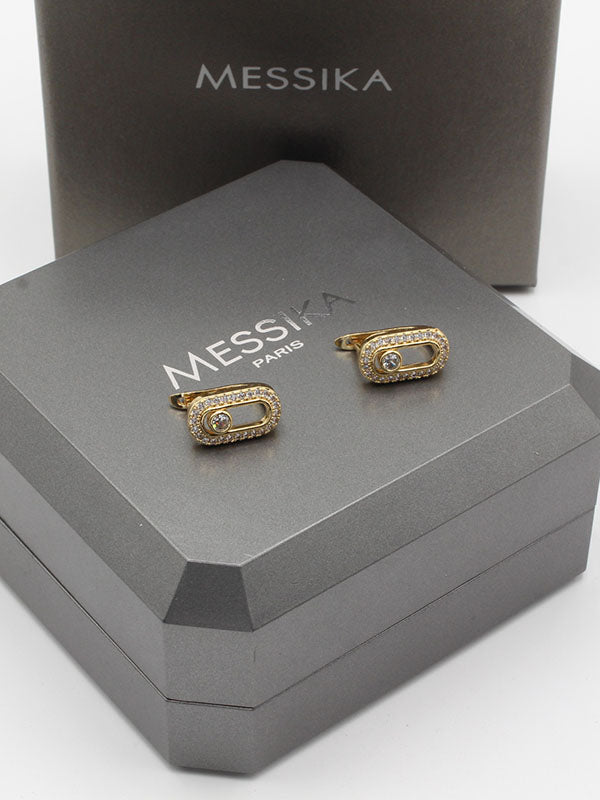 حلق ميسيكا كبس زركون حلق messika