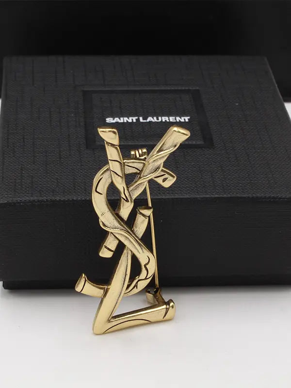 بروش ايف سان لوران انتيك مطفي ميديوم بروش ysl