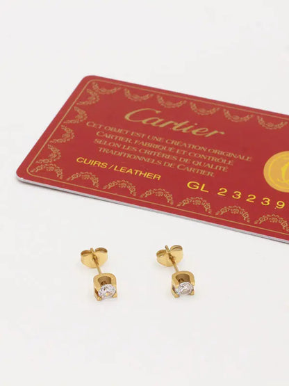 حلق كارتير صغير زركون ماستر حلق CARTIER