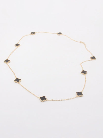 سلسال فان كليف طويل وذ لوقو سلسال van cleef اسود