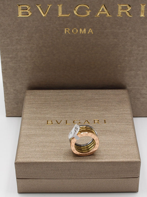 دبلة بولغاري عريضه ميتال خواتم bvlgari
