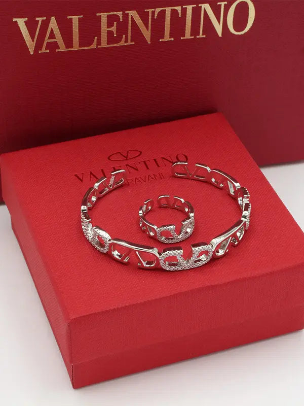 اساور وخاتم فالنتينو زركون 790 اسواره VALENTINO