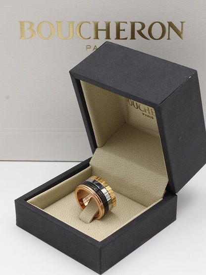 خاتم بوشرون فلات عريض خواتم bucheron ذهبي 7