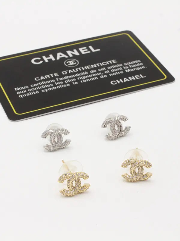 حلق شانيل زركون صغير 622 حلق chanel