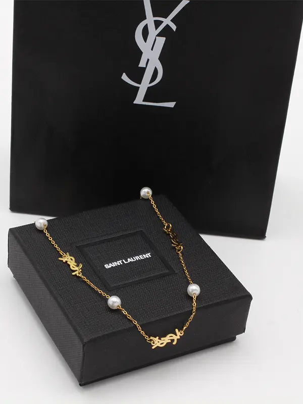 سلسال ايف سان لوران لولو ناعم لوقو سلسال ysl