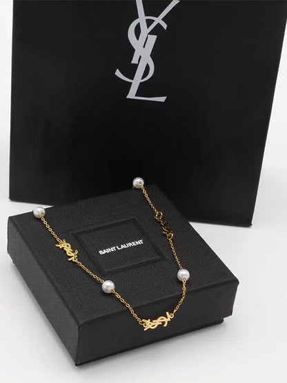 سلسال ايف سان لوران لولو ناعم لوقو سلسال ysl
