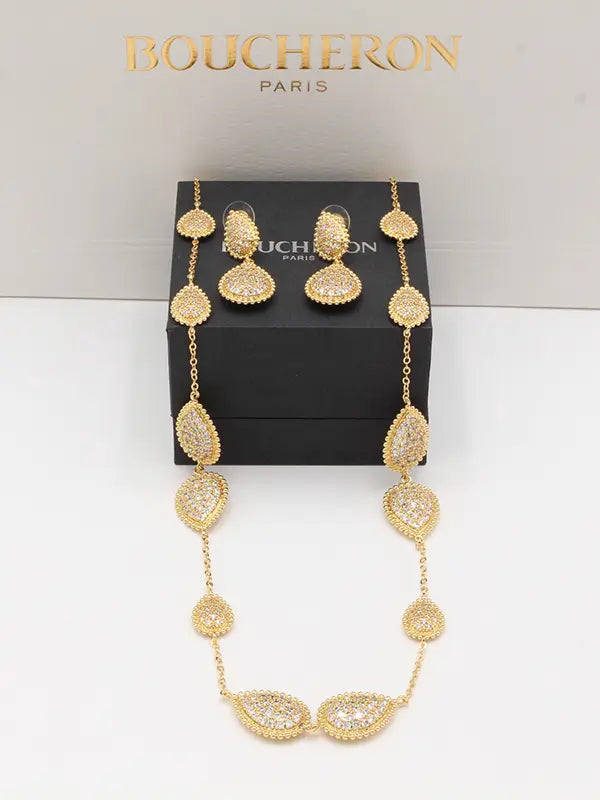 طقم بوشرون طويل 2 قطع 687 اطقم bucheron ذهبي